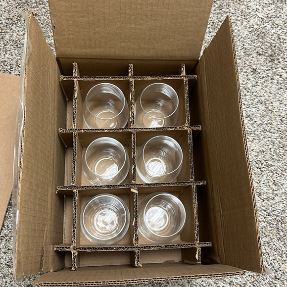 Pottery Barn Kitchen Pottery Barn Crystal Wine Glasses Nib Poshmark